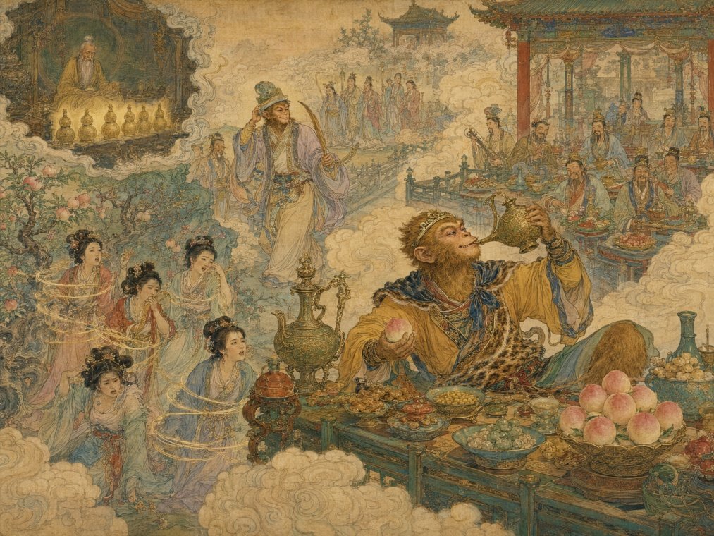 4. The Immortal Peach Festival and Laozi's Elixir