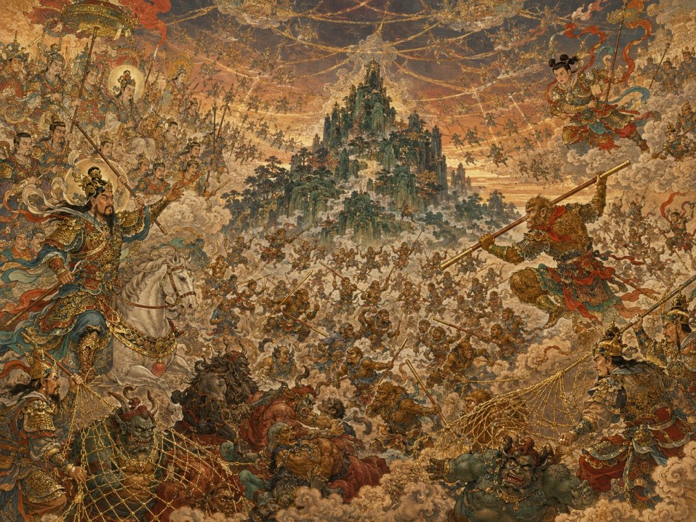 5. Heaven Besieges Flower-Fruit Mountain