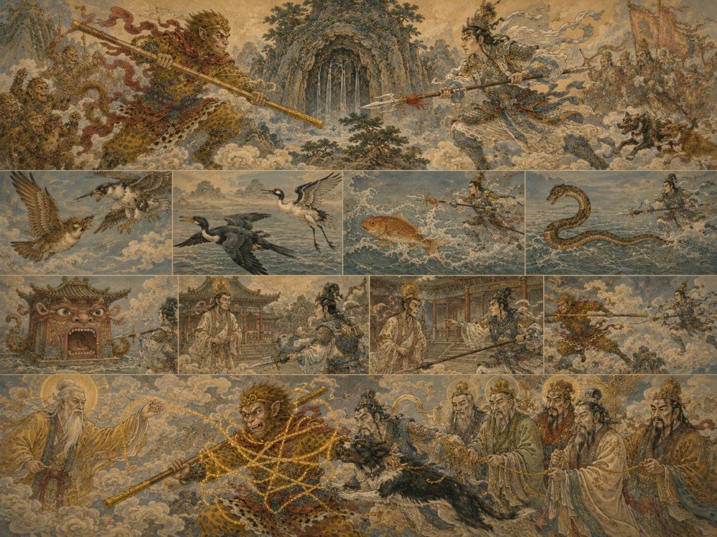 7. Wukong and Erlang's Battle of Transformations