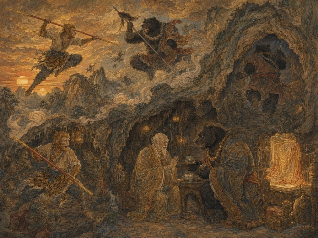 6. Wukong Infiltrates Black Wind Cave